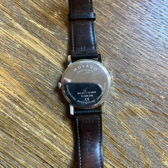 Movado Museum Classic Leather Watch (Mens) - Picture 5 of 5